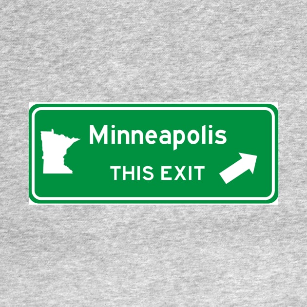 Minneapolis, Minnesota Highway Exit Sign by Starbase79